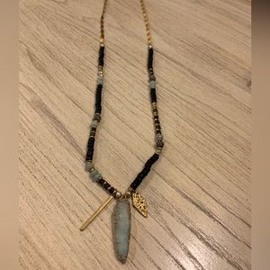 Stella & Dot Artisan Beaded Stone Pave Rhinestone Pendant & bracelets